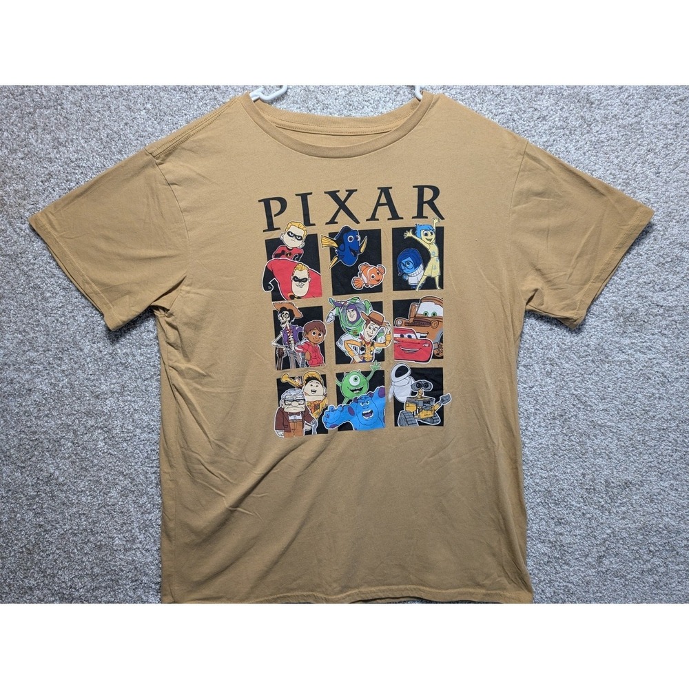 Disney Pixar Cast Movies Squad Men's Vintage T-Shirt Size Xl